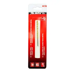 Mtx - Broca de Aço Rápido para Metal, 3,5 Mm, Nitreto de Titânio, Haste Cilíndrica, 1 Pçs