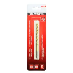 Mtx - Broca de Aço Rápido para Metal, 5,5 Mm, Nitreto de Titânio, Haste Cilíndrica, 1 Pçs
