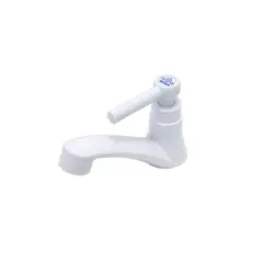 Bognar Metais - Torneira para Lavatorio em Abs Cor Branca, com 1/4 V e Acabamento (volante) C-29