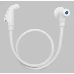 Bognar Metais - Ducha Higienica Bognar em Abs na Cor Branco com 1/4 de Volta