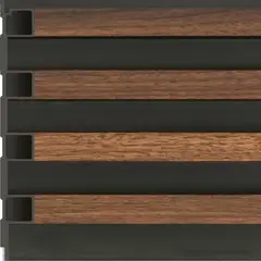 Holztek - Painel Ripado Wpc Dual Dark 16 X 240 Cm 0,39 M²