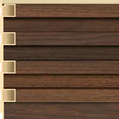 Holztek - Painel Ripado Wpc Dark Brown 16 X 240 Cm 0,39 M²
