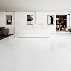 Portobello - Porcelanato Brilhante Esmaltado Polido Branco Interno 90x90cm Retificado Caixa 2,42m² Michelangelo