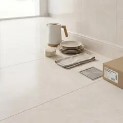 Portobello - Porcelanato Acetinado Esmaltado Branco 90x90cm Retificado Caixa 2,42m² Moonlight Off White