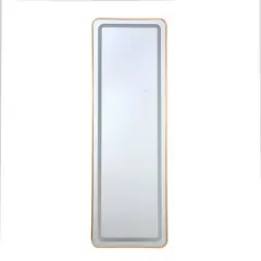 undefined - Espelho Decorativo 50X150Cm Com Led Retangular Dourado Just Home Collection