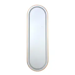 undefined - Espelho Decorativo 50X150Cm Com Led Capsula Dourado Just Home Collection