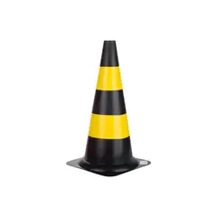 Delta Plus - Cone Ps 50cm Preto/amarelo
