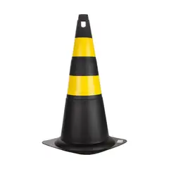 Delta Plus - Cone Ps 70cm Preto/amarelo