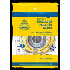 Aliança - Regulador de Gás 504/01 C/mang 80cm