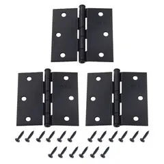 Fixser - DOBRADICA PRETO 3,5X3,5 PCT3