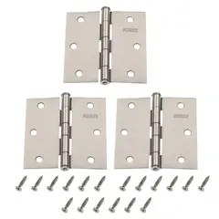 Fixser - DOBRADICA PRATA 3,5X3,5 PCT3