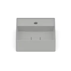 Roca - Cuba de Apoio Quadrada Preta Stone 35x35cm T8 Terra