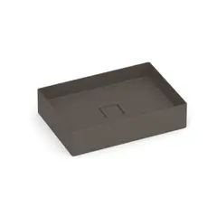 Roca - Cuba Apoio Retangular 51X36 T6 Terra Cafe