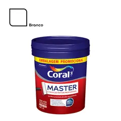 Tintas Coral - Tinta Acrilica Premium Coral Master,  Branco Fosco, 20L