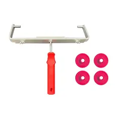 Pinceis Compel - Suporte Duplo Versátil - ajustável para rolos de Pintura de 30cm a 46cm