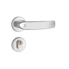 Aliança - Fechadura Externa Home Roseta Cromada, 40mm
