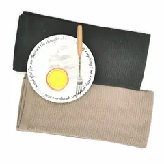 Just Home Collection - Conjunto de Panos Copa 2 Peças Folhas Waffle