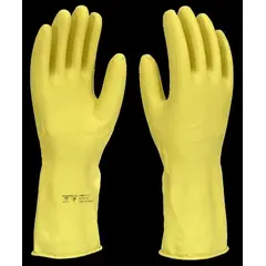 Imbat - Luva de Latex Forrada Amarela 9