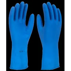 Imbat - Luva de Latex Forrada Azul 7