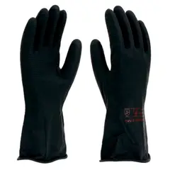 Imbat - Luva de Latex Forrada Preta 9