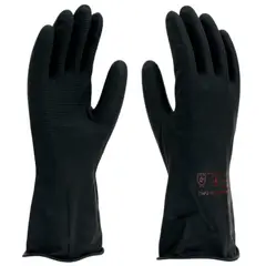 Imbat - Luva de Latex Forrada Preta 10