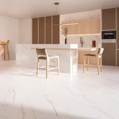 Biancogres - Porcelanato Acetinado Retificado Malden Bianco Satin Branco Interno 100x100cm Caixa 3,00 M²