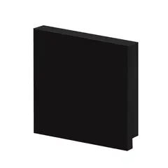 Arquitech - Rodapé Poliestireno Liso Preto 240x7cm