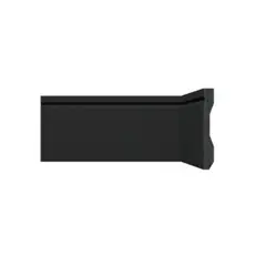 Arquitech - Rodapé Poliestireno Frisado Preto 240x15cm