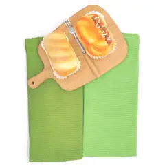 Just Home Collection - Conjunto de Panos Copa 2 Peças Floresta Waffle
