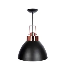 ARS Iluminação - Pendente Arcanas na Cor Preto com Rose