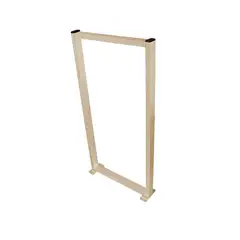 Maxeb - Pe de Mesa Ind em Tubo de Aco Format Retang 40x4x75cm Dourad