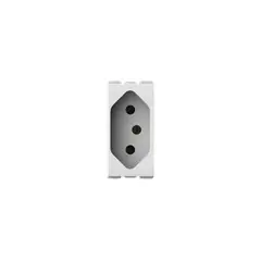 Abb - Modulo Tomada 2p T 1 Modulo 250v 10a Branca Origen N0136 Bl