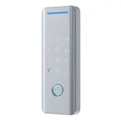 Elsys - Fechadura de Sobrepor Vertical Bluetooth com Biometria Esf-ds4100v ¿ Prata