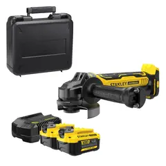 Stanley - Esmeril ang 4-1/2¿-5"c/ 2 bat, car e mal