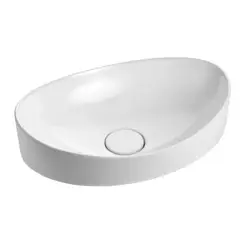 Icasa - Cuba de Apoio Oval 47x33 Cm Branca Ica2100