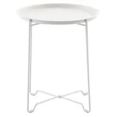 Just Home Collection - Mesa de Apoio Met 46x48 Cm Bege