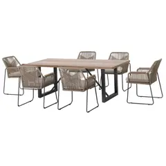 Just Home Collection - Conjunto de Varanda Ter Met Helsinki 7 Peças