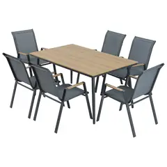 Just Home Collection - Conjunto de Jantar Terrace Berlin com 6 Peças