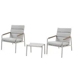 Just Home Collection - Conjunto de Varanda de Metal Rio 3 Peças