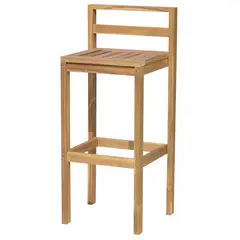 Just Home Collection - Conjunto 2 Cadeiras Bar Madeira