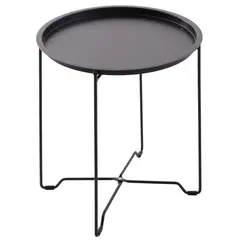 Just Home Collection - Mesa de Apoio Met 46x48 Cm Preta
