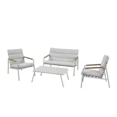 Just Home Collection - Conjunto de 4 Peças Living Metal Rio