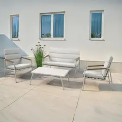 Just Home Collection - Conjunto de 4 Peças Living Metal Rio