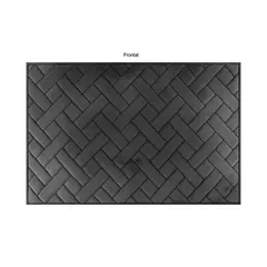 Just Home Collection - Kit 2 Tapetes Banheiro 40x60 Weav Cinza