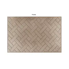 Just Home Collection - Kit 2 Tapetes Banheiro 40x60 Weav Bege