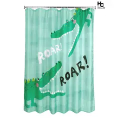Just Home Collection - Cortina Banheiro Crocodilo 178x180