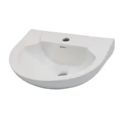 Mari Louças - Lavatório Louça para Coluna Gardênia 47x39cm Bege