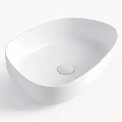 Sensi Dacqua - Cuba de Apoio Oval Branco Fosco 47x36cm