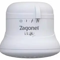 Zagonel - Chuveiro Elétrico Multitemperatura 127v 5500w Branco Redondo Ideale Plus sem Cano