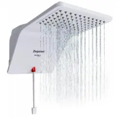 Zagonel - Chuveiro Elétrico Eletrônico 220v 6800w Branco Quadrado Ducali